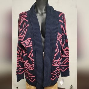 Anthropologie Pink Owl cardigan sweater.  Sz Sm. New